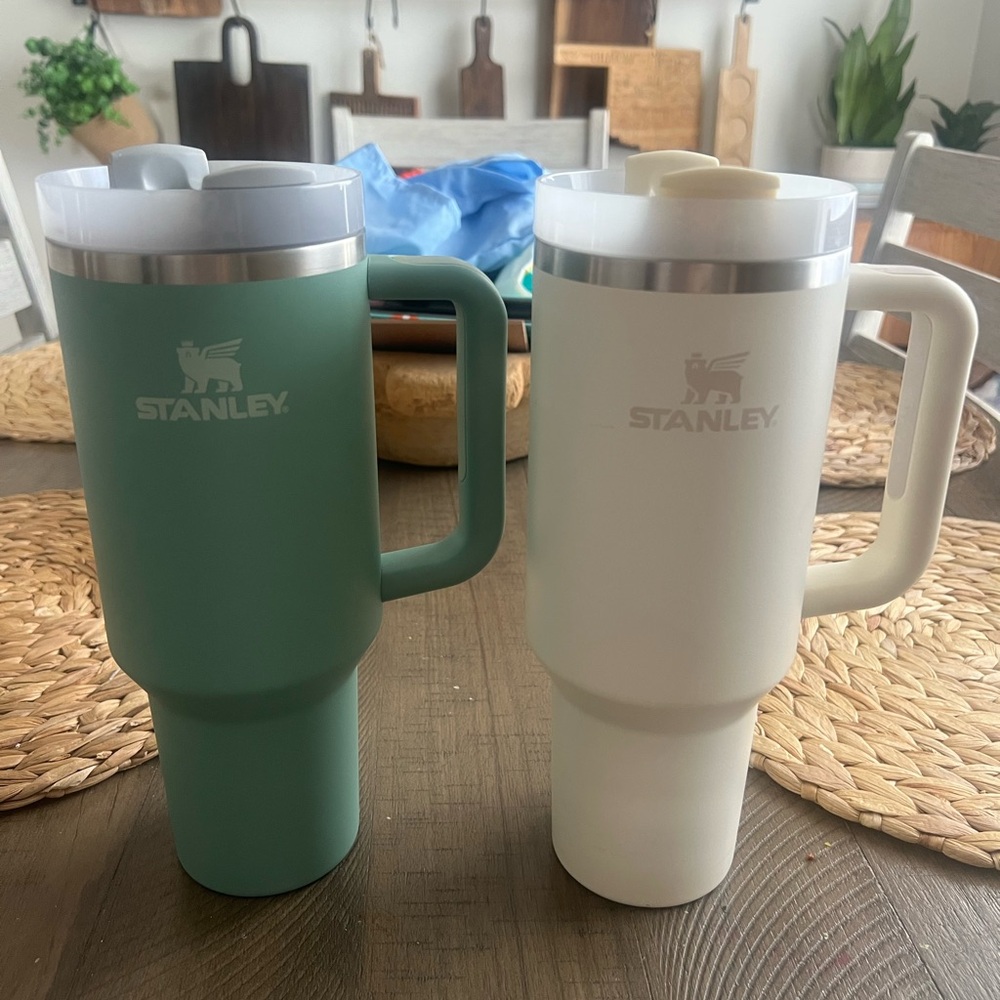 Stanley Teal and Cream Insulated Mugs